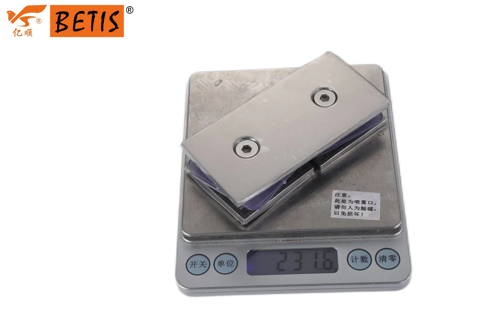 Shower Enclosure Hardware Patch Fitting Mirror Finish Heavy Duty Split-Face Glass Clamp Retaining Clip