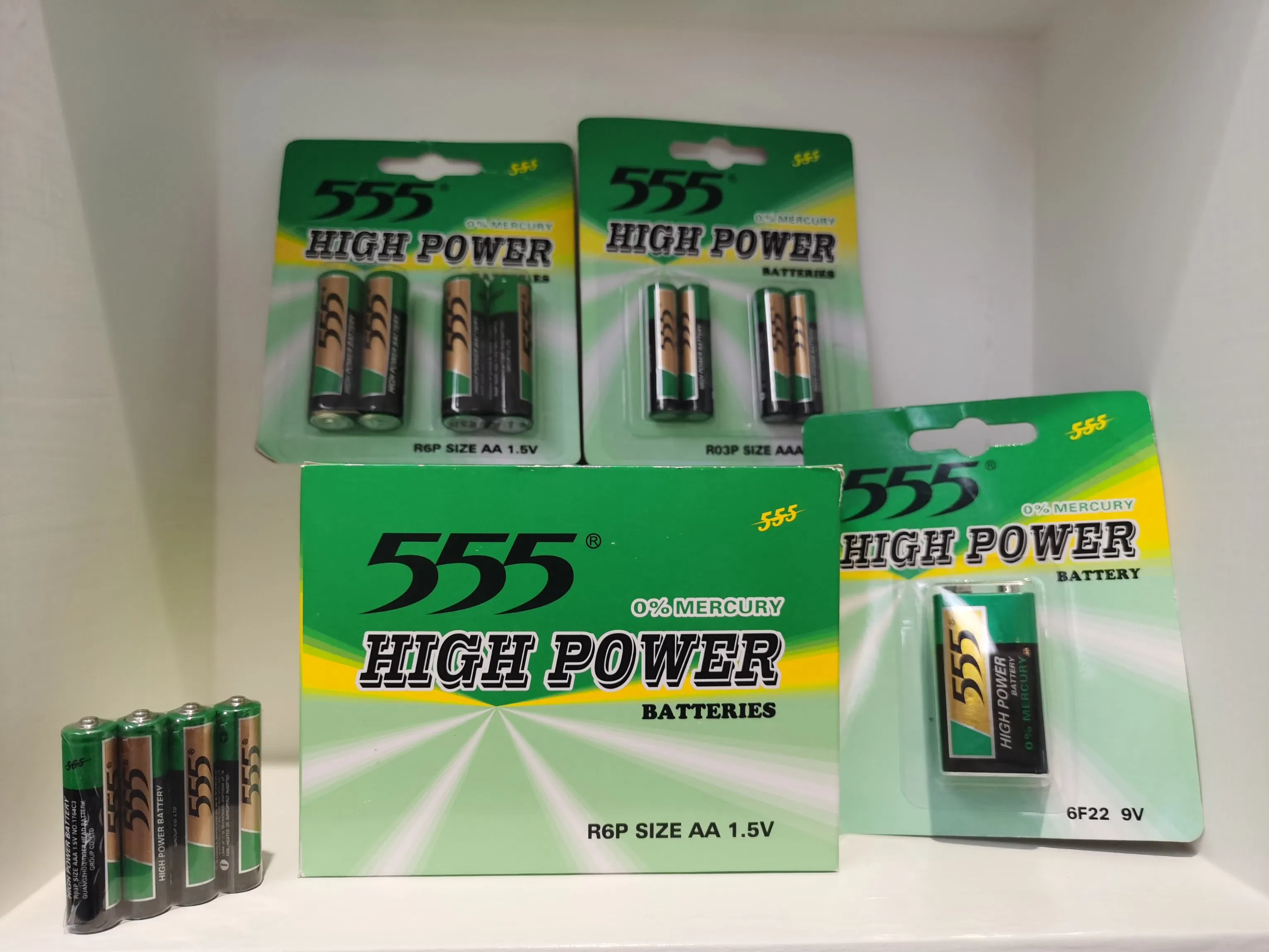 Батарейки AAA 1.5V цинк-углеродные R03p (555)