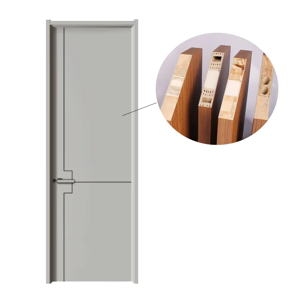 Shengyifa PVC Film Interior Soundproof Design WPC Door Price