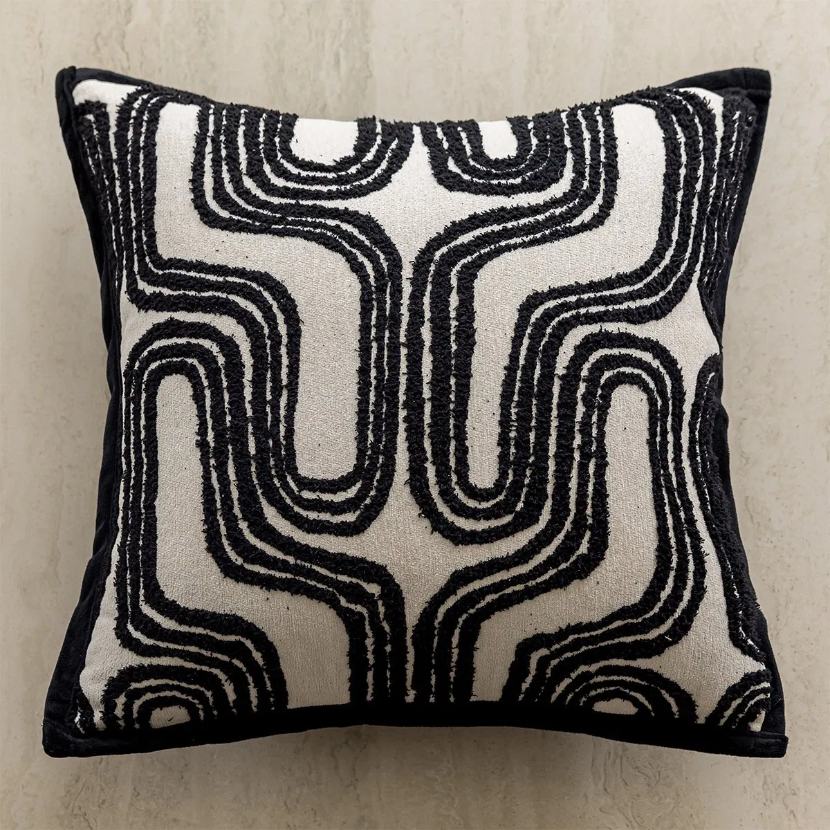 Black and White Pillow Covers Geometric Abstract Modern Art Line Throw Pillow Covers Minimalist Style Decorative Cushion Case