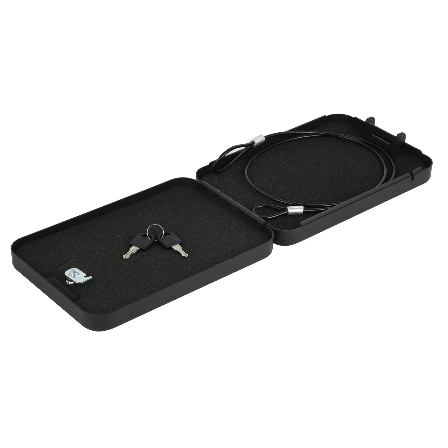 Steel Mechanical Home Safety Box with Key Lock Small Car Safe Money Cash Deposit Jewelry