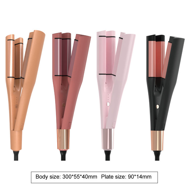 Hair Curler and Straightener Beach Wave Crimper Iron