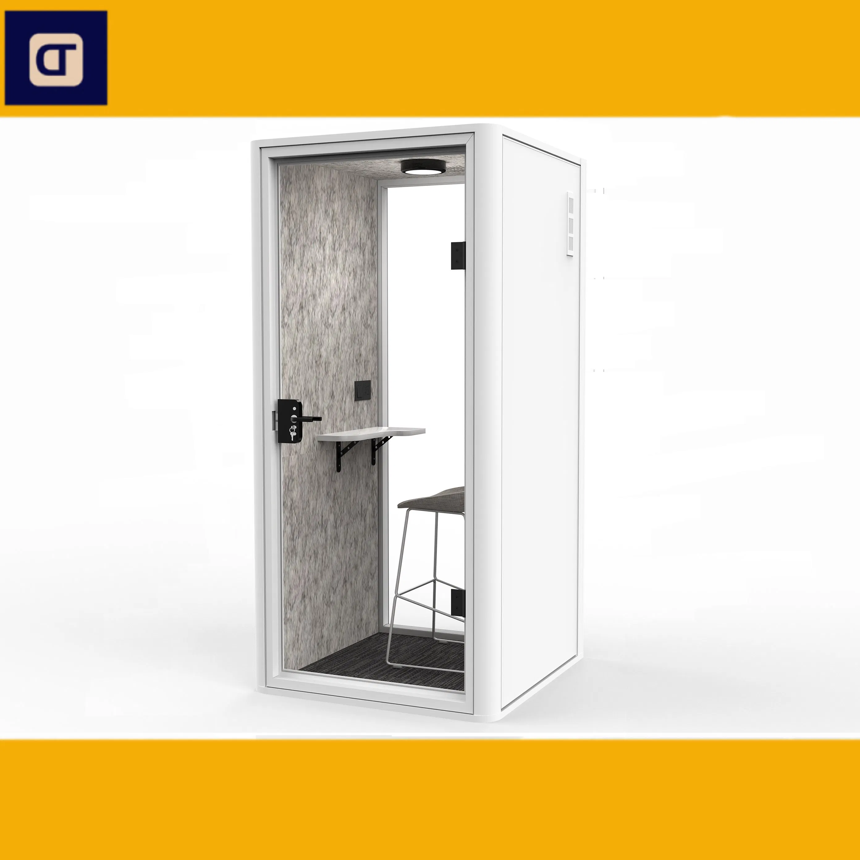 Prefabricated House Aluminum Sound Insulation Phone Booth Operating Room Monitor Room Singer Music Reccording Room Sounproof Recording Booth