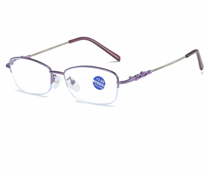 Ladies' Elastic Memory Leg Anti-Blue Light Reading Glasses