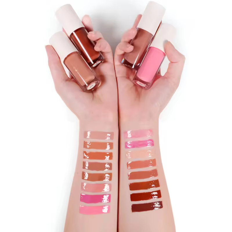 OEM Lip Clear Glossy Custom Private Label Nude Gloss Vegan Lip Gloss Vendor Pink Tinted Lip Oil Lip Glow Oil