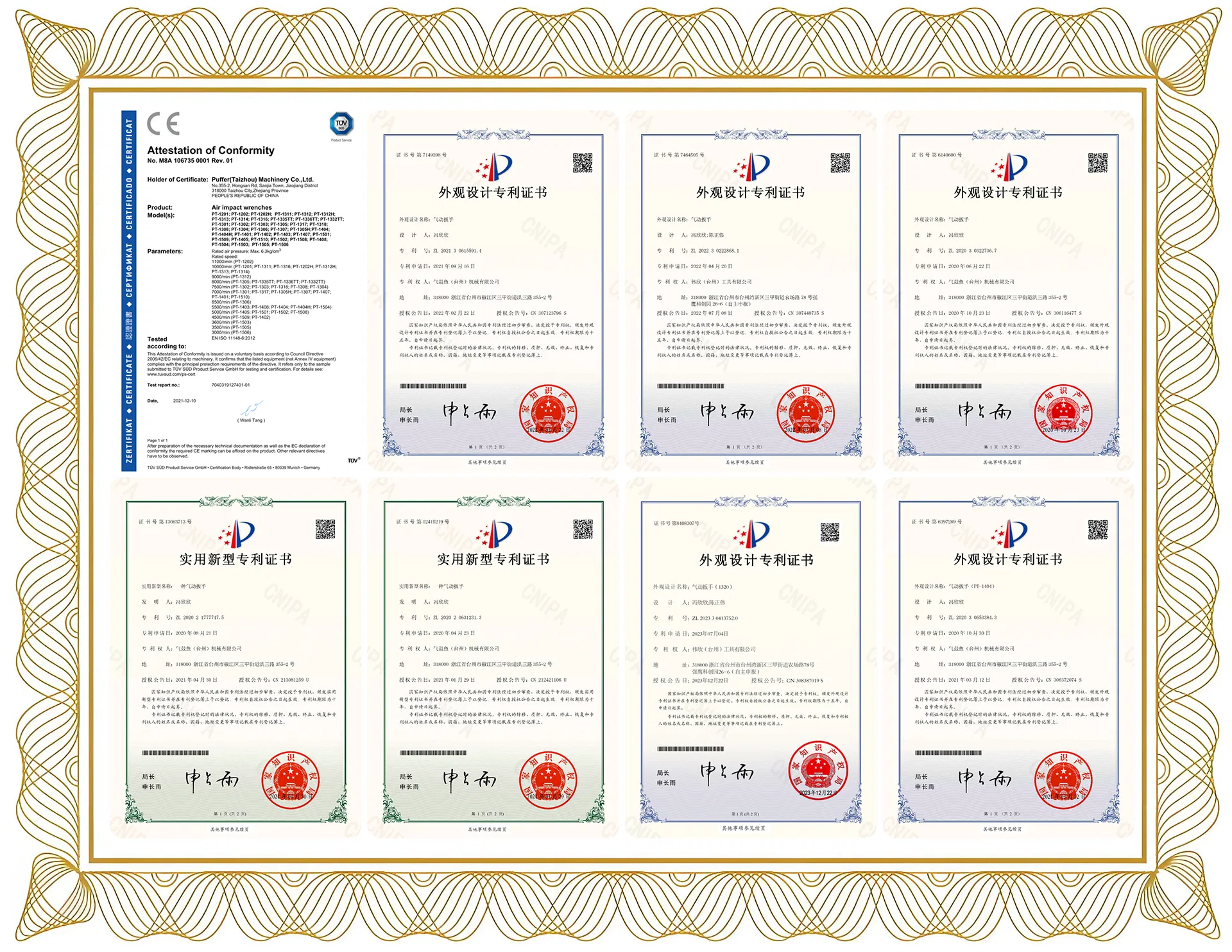Беспроводной гайковерт 21В, набор инструментов Puffer
