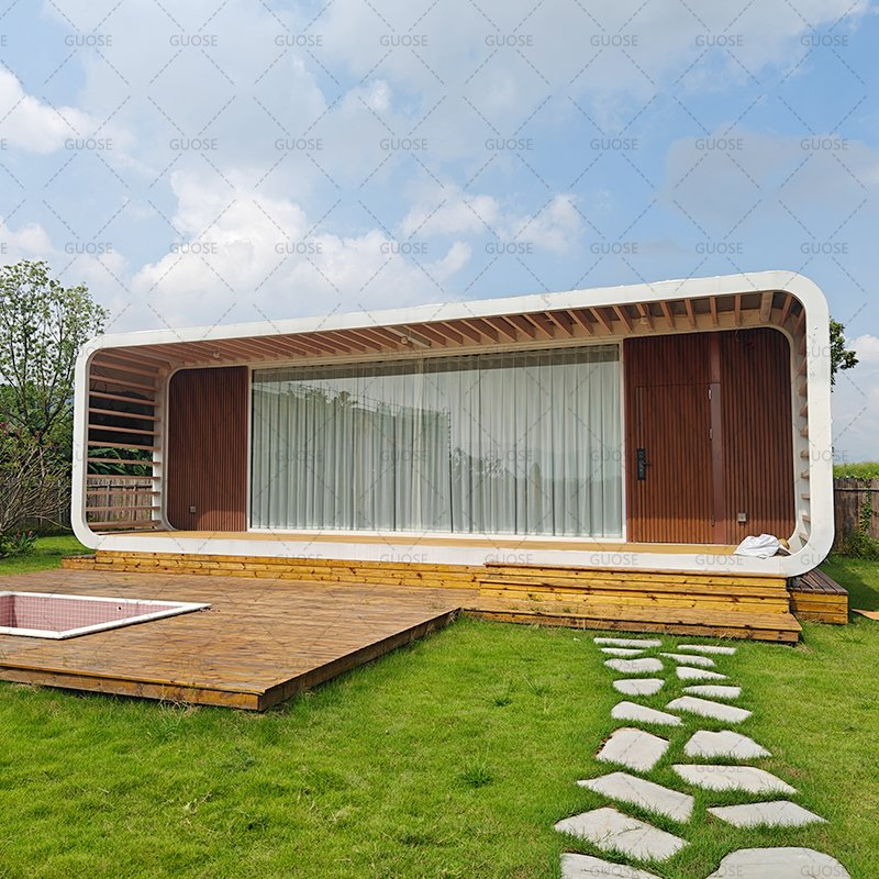 Safe Prefabricated Container Capsule Hotel Sleeping Bed Apple Tiny House Factory Apple Cabin