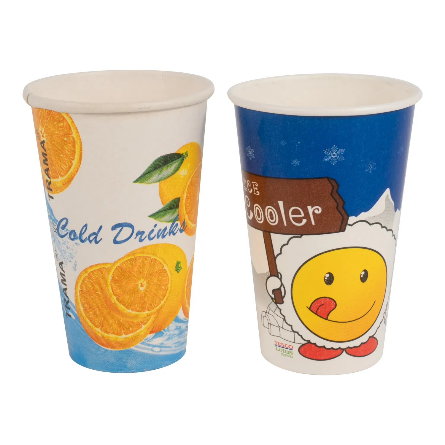 Бумажный стакан 16oz для холодных напитков с крышкой