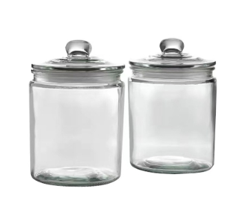 1 Gallon Large Volume Kitchen Glass Container Storage Jars with Lids