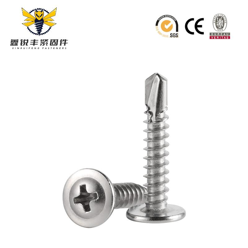 #8 X 1" Phillips Pan Head Self Tapping Screws Sheet Metal Tek Screws, Stainless Steel 410, Quantity 100: Industrial & Scientific