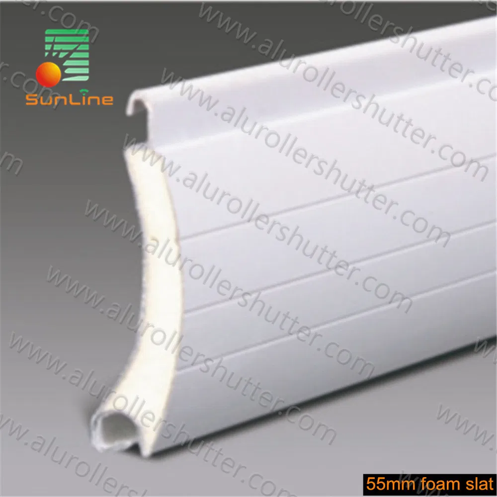Aluminum Roller Shutter Profiles Foam Slat 32mm to 77mm