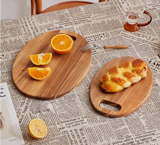 Разделочная доска из акации с ручкой