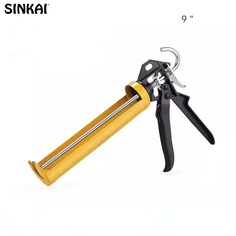 New Fashion Portable Caulking Gun Aluminum Semi-Circle Handle Labor-Saving Glass Sealant Caulking Gun