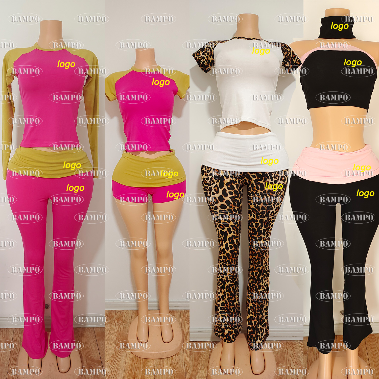 Костюм женский осень-зима рубашка и брюки хлопковый