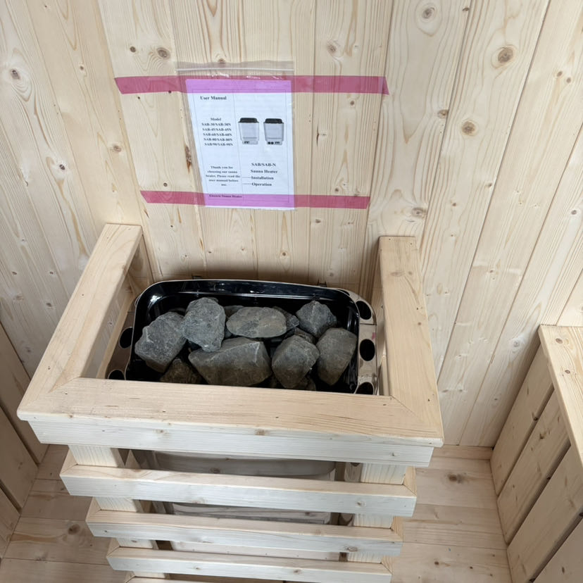 Outdoor Sauna House for 4-6 People Stylish and UV Protected