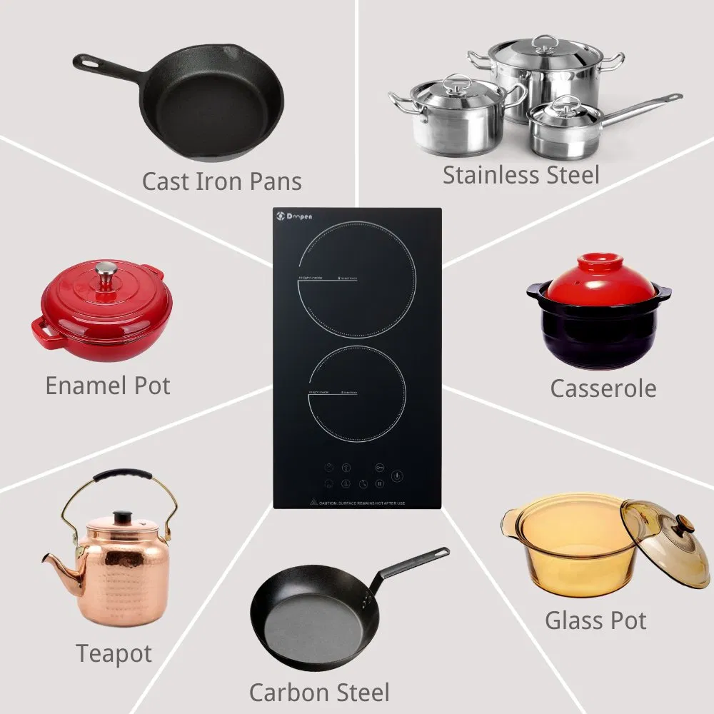 New Trend Electric Cooktop Built-in 3000W Infrared Cooker 2 Burner Ceramic Cooker