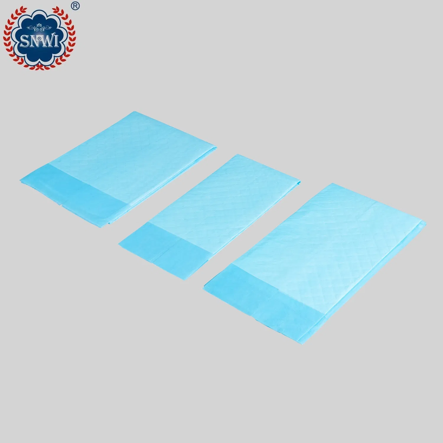 Factory Wholesale 45X 60cm Blue Paper Disposable Absorbent Hygiene Sheet Incontinence Bed Nursing Under Pad