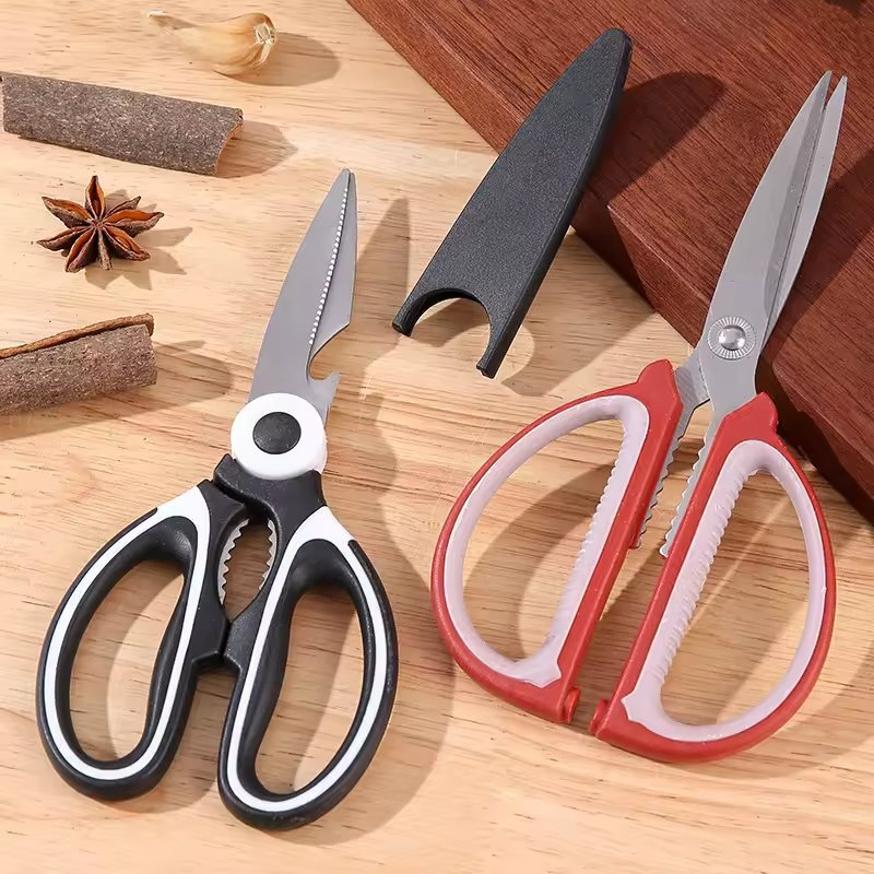Multi-Functional Large Stainless Steel Kitchen Special Fish Cutting Strong Scissors