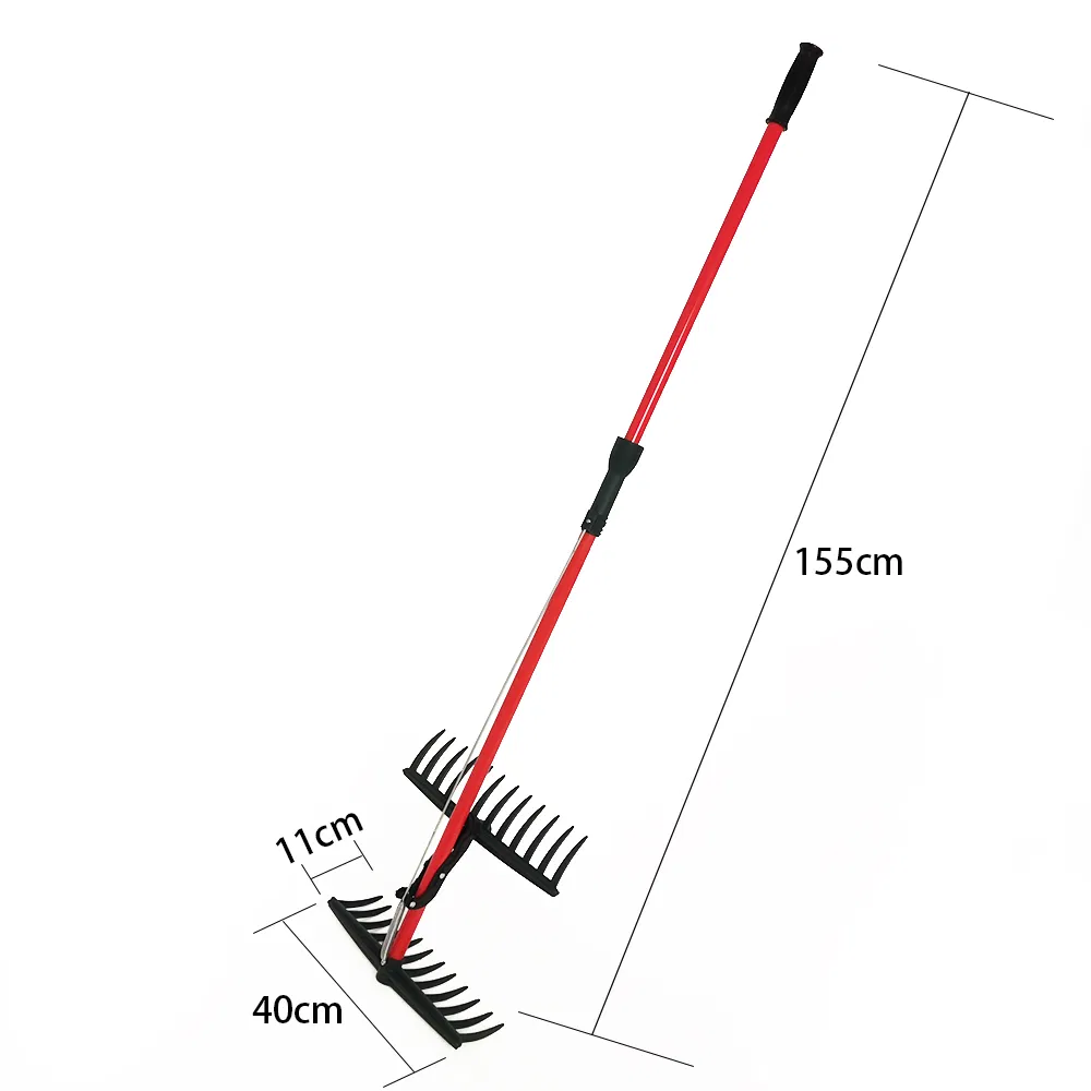 Customized Multifunctional Portable Garden Leaf/Grass Rake Grabber for Yard Cleanup