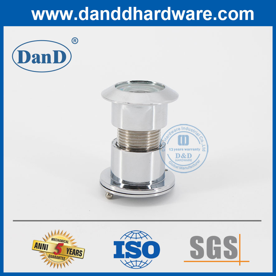 200 Degree Polish Chrome Plated Door Viewer for External Door