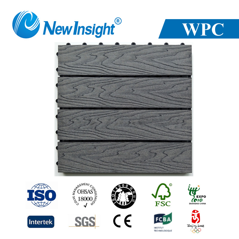 Водостойкая плитка для террасы WPC 300x300 мм
