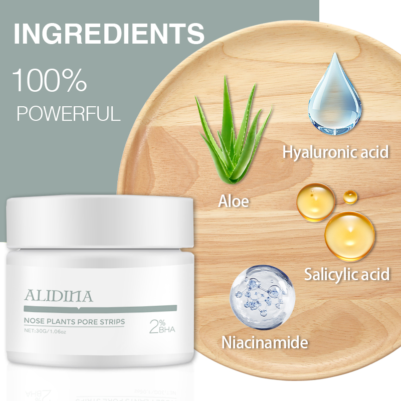 Gentle Blackhead Remover Cream Mask Pore Cleansing Shrinking Nose Pore Strips