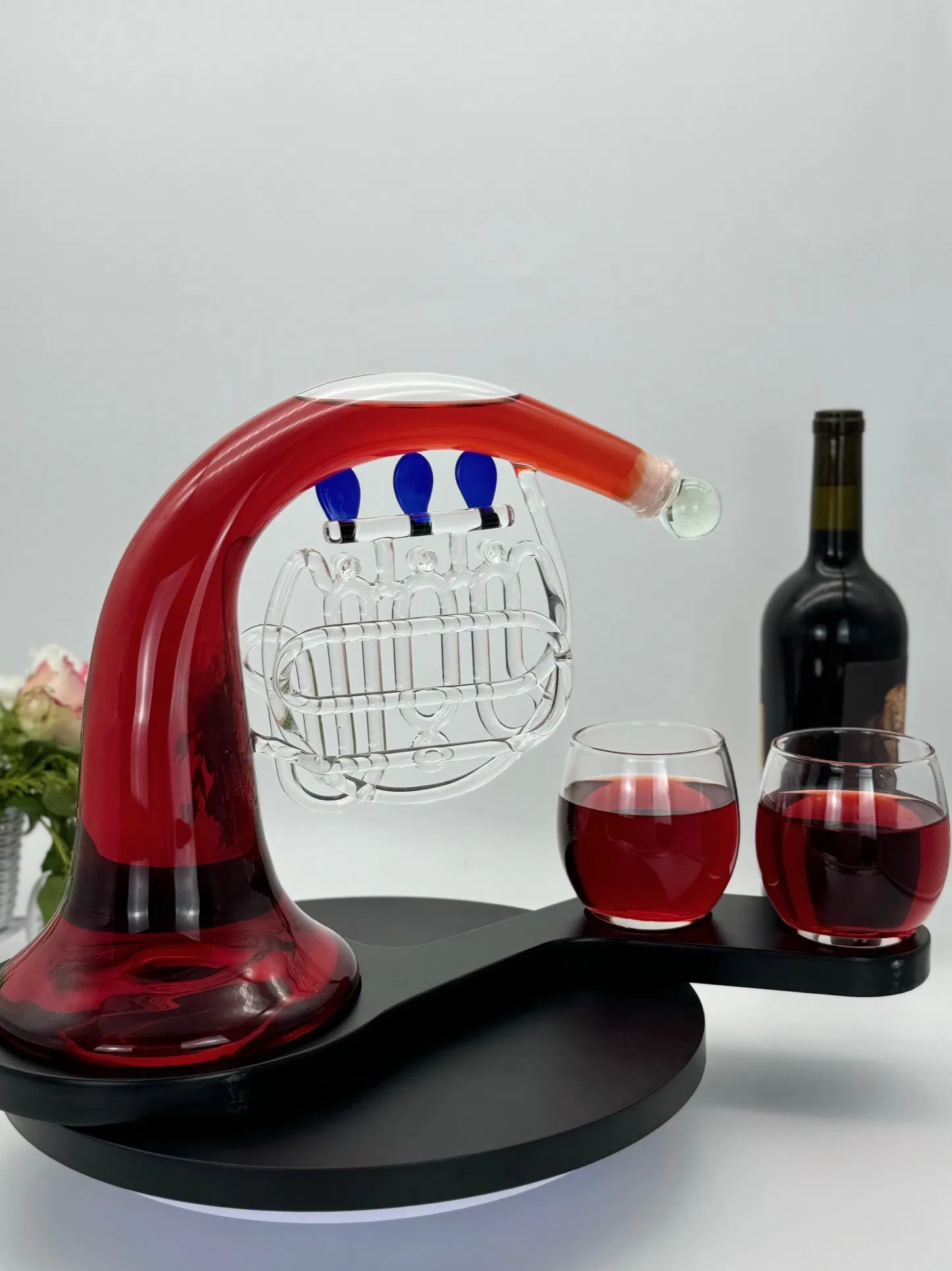 Clear Glass Decanter Set for Wine and Whisky - Newauto