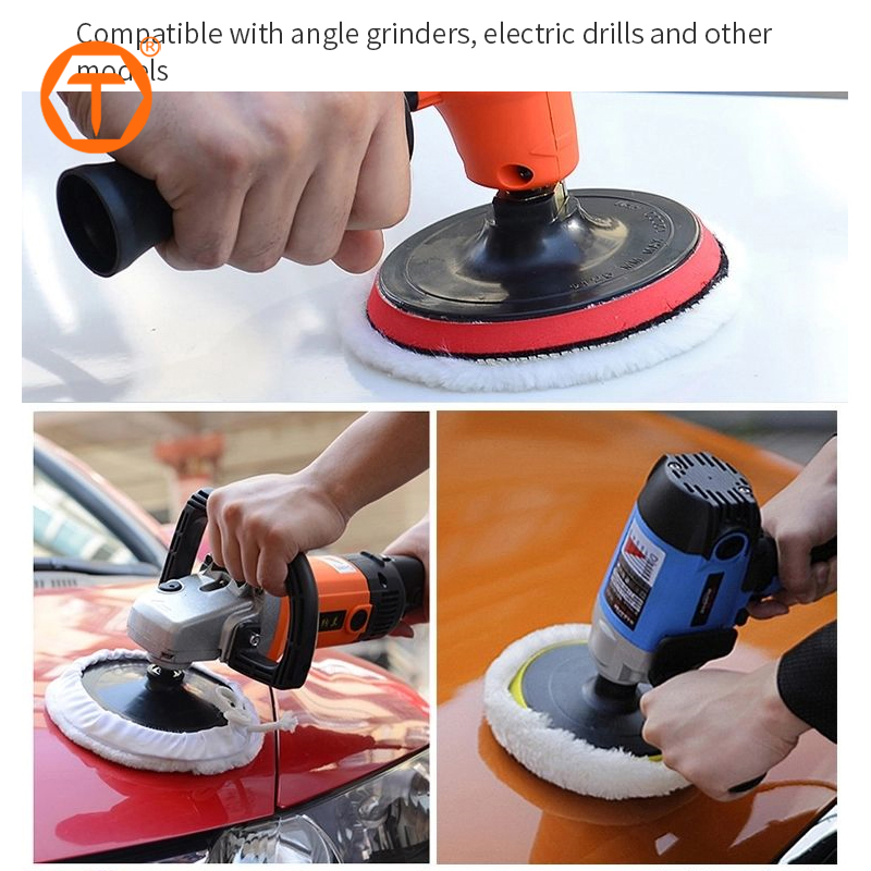 Self-Adhesive Backing Polishing Buffing Plate Pad Grinder Sanding Polishing Hook and Loop Backing Pad Kit