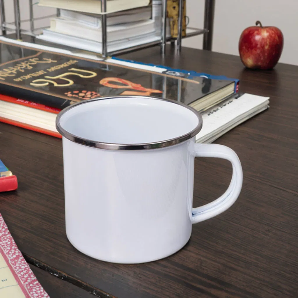 Sublimation Enamel Mug Cup with Customized Printing Blank Mug