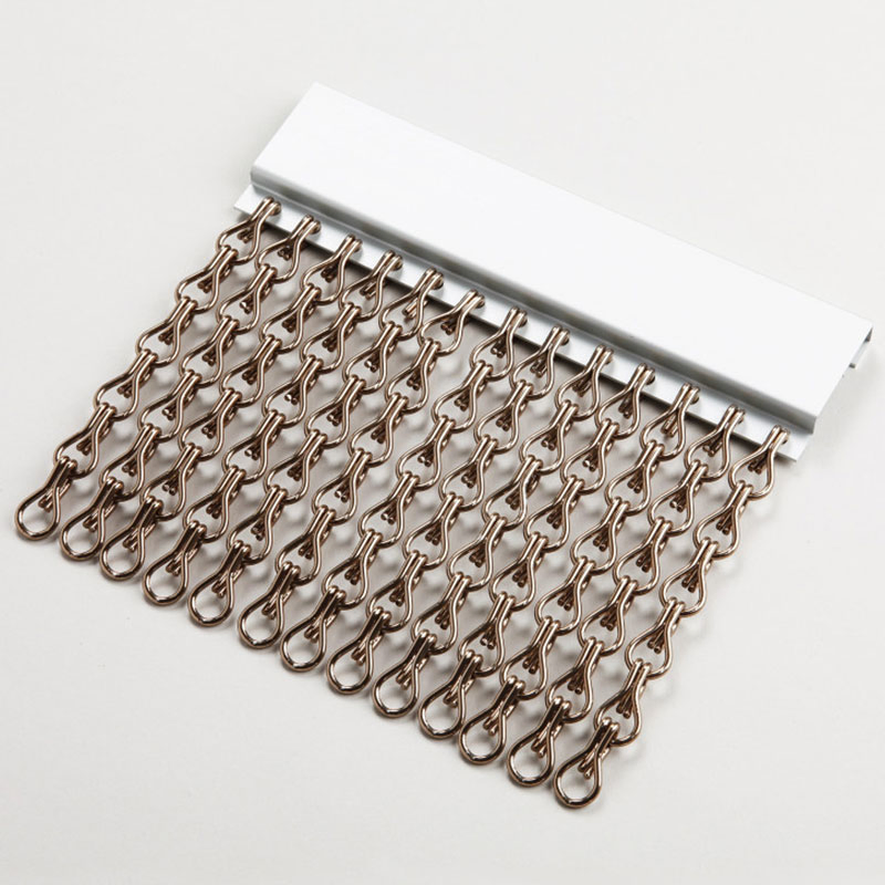 Hot Sale Chain Link Fly Screens Aluminium Chain Curtains Cheap Price Colorful Chain Link Fly Screens for Window Roll Down