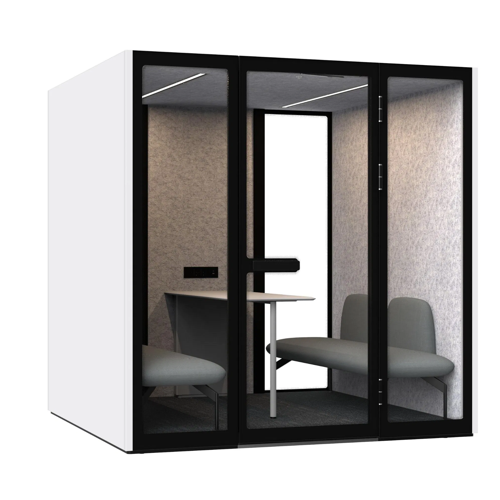 Movable Privacy Office Pod for Commercial Meeting Negotiation Cabin Hotel Pod
