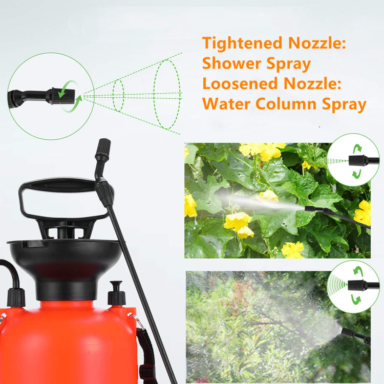 3L 5L 8L Garden Lawn Plastic Manual Air Pressure Sprayer Foggers Mist Hand Spray Bottle