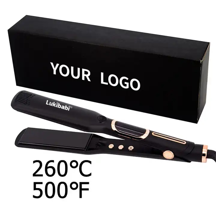 Mch Quick Heating LCD Digital Display Hair Flat Iron Intelligent Timing Shutdown Hair Straightener
