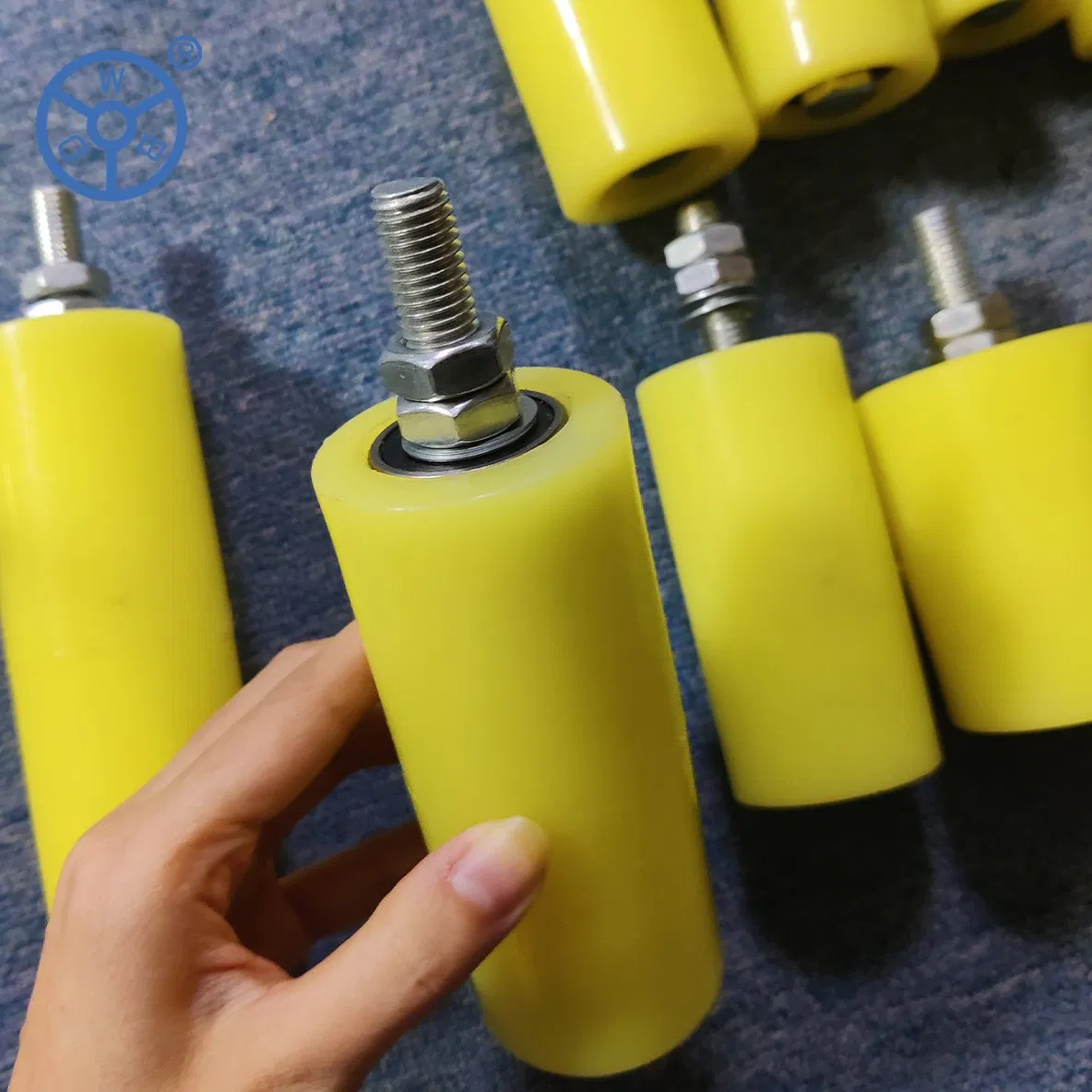Wbd Factory Sliding Roller Door Wheel Mild Steel Nylon Plastic PP/PA Rollers Door Accessory 75-300mm for Conveyor Guide