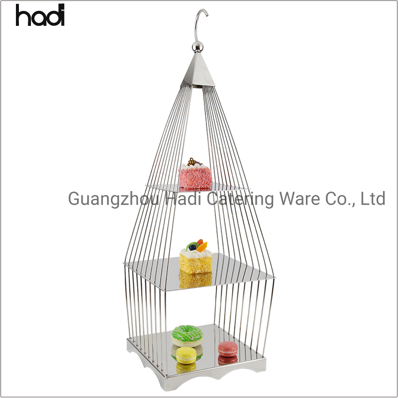 a-Z Solution 5 Star Hotel Layer Buffet Display Stand Dessert Riser Luxury Hotel Buffet Food Display Birdcage Cupcake Display Gold Cake Stand