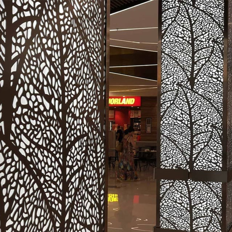 Customized Metal Divider Panel Laser Cutting Decorative Screen