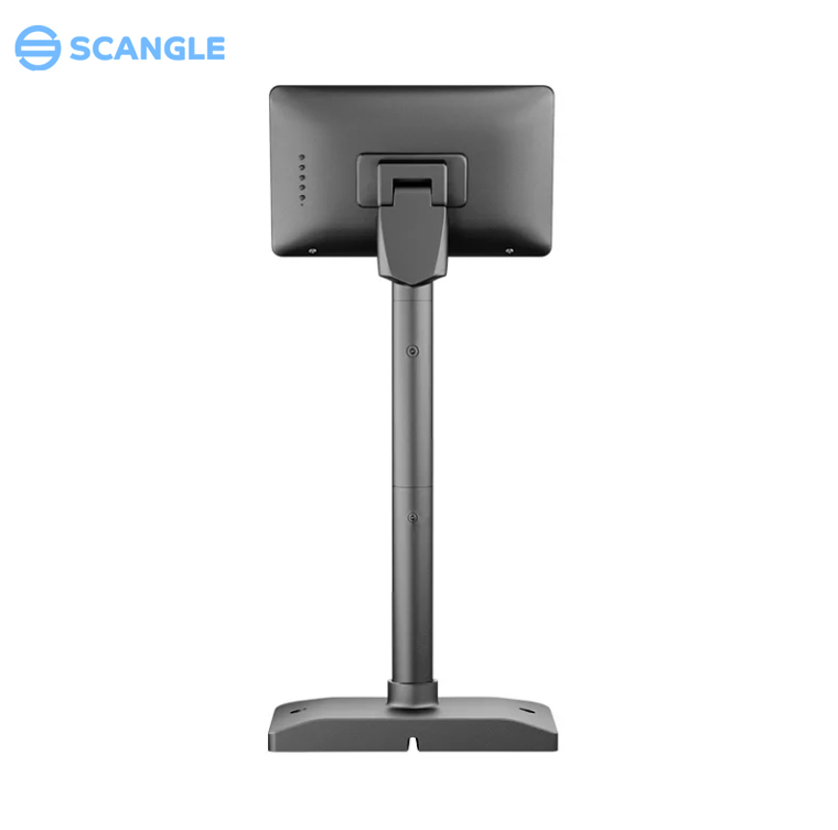 Scangle 7inch Monitor Factory Price Pole Adjustable Customer LCD Display for Supermarket POS Machine