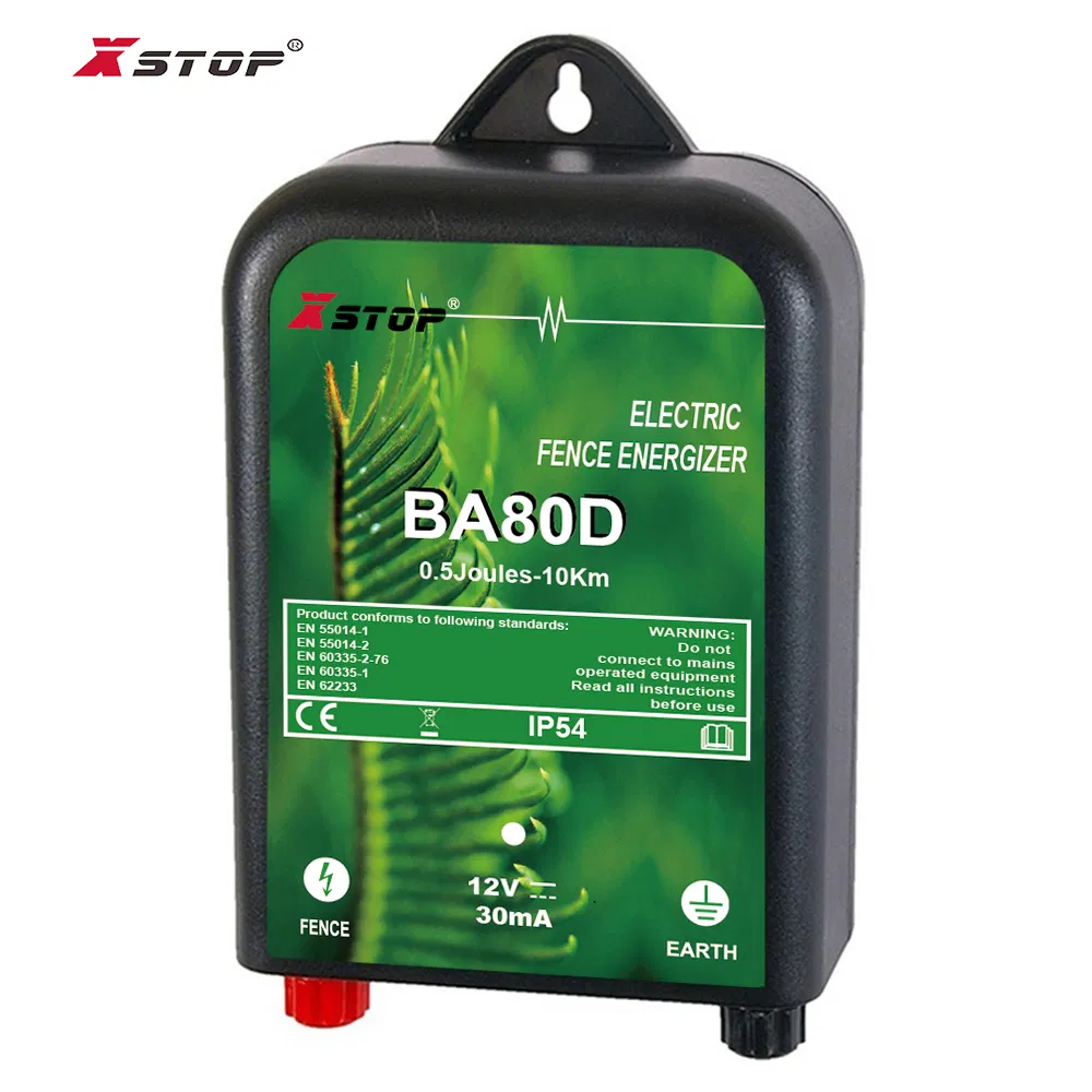 Electric Fence Energizer for Live Stock Farm 10 Km 0.8 J out Put Power