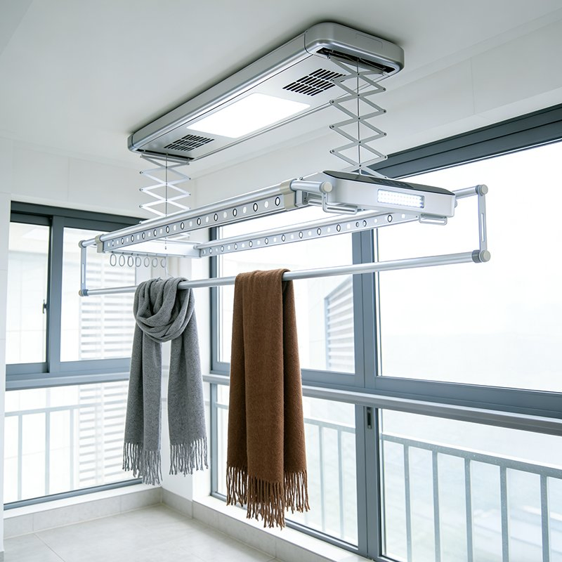 Advanced Electric Clothes Dryer with Adjustable Telescopic Pole Technology