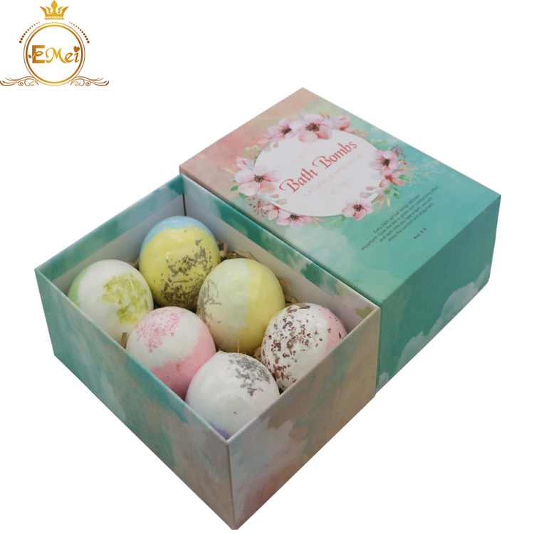 1/6 Hot Sale Handmade Bath Bombs Set Dried Flowers Petals Organic Natural Ingredient SPA Foam