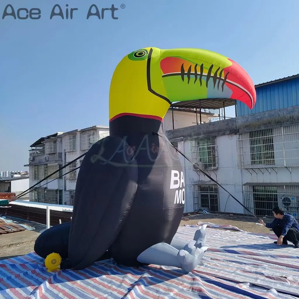 Inflatable Bird Toucan for Decoration Giant Animal Model for Tropical Themed Event