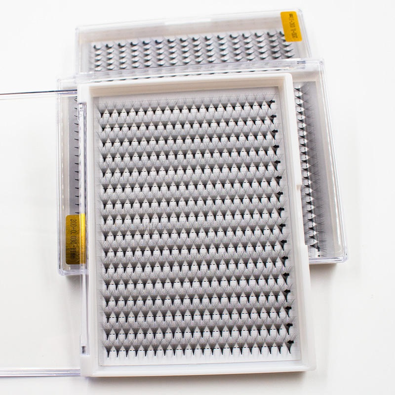 8d 10d 20d Pre Made Lash Fans Trays Long Short Stem Eyelashes