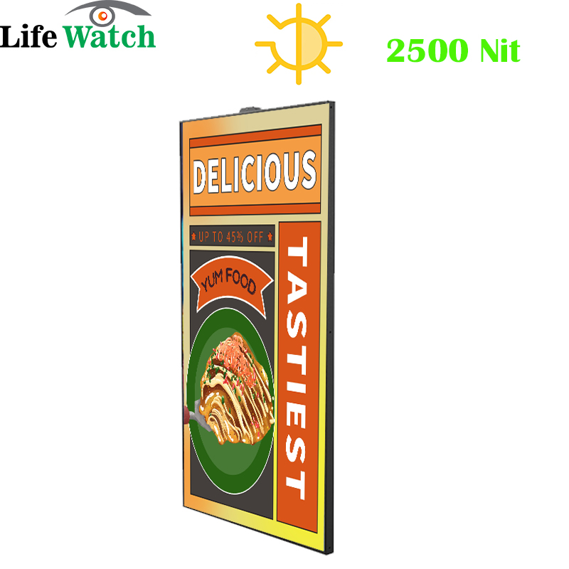 55-Inch Wall Mount High Brightness Shop Window LCD Display Digital Signage Kiosk Billboard
