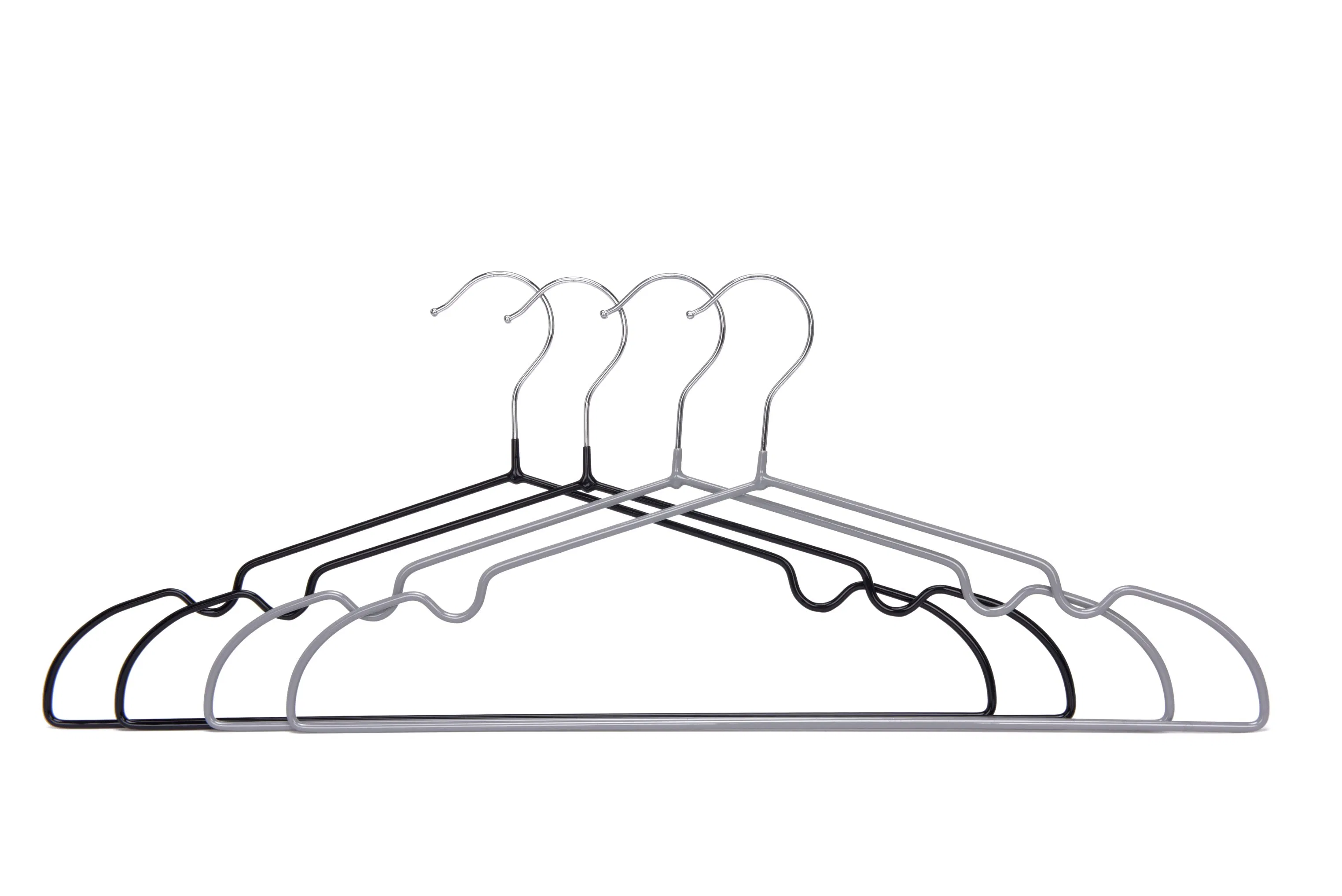 Wholesale Colorful Non-Slip PVC Coated Wire Metal Hanger