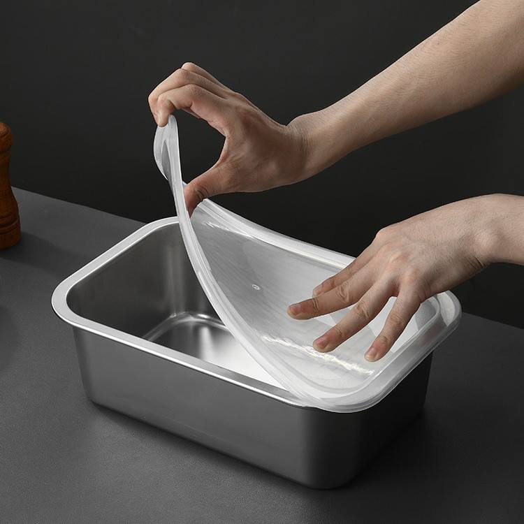 304 Stainless Steel Serving Basin Cafeteria Buffet Food Heating