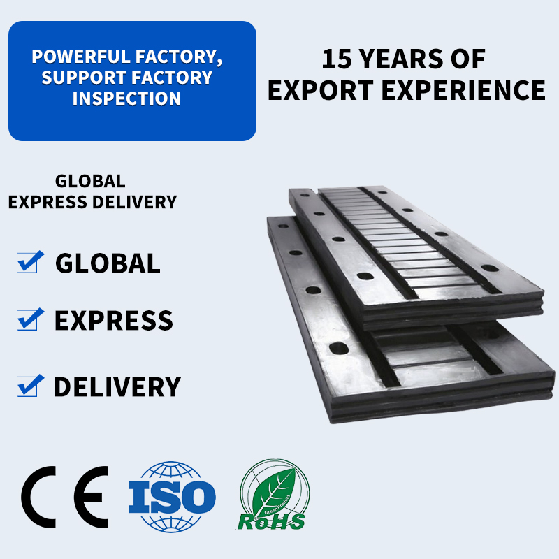 Natural Rubber Elastic Bridge Expansion Joints Heavy Duty Plate Rubber Expansion Joints