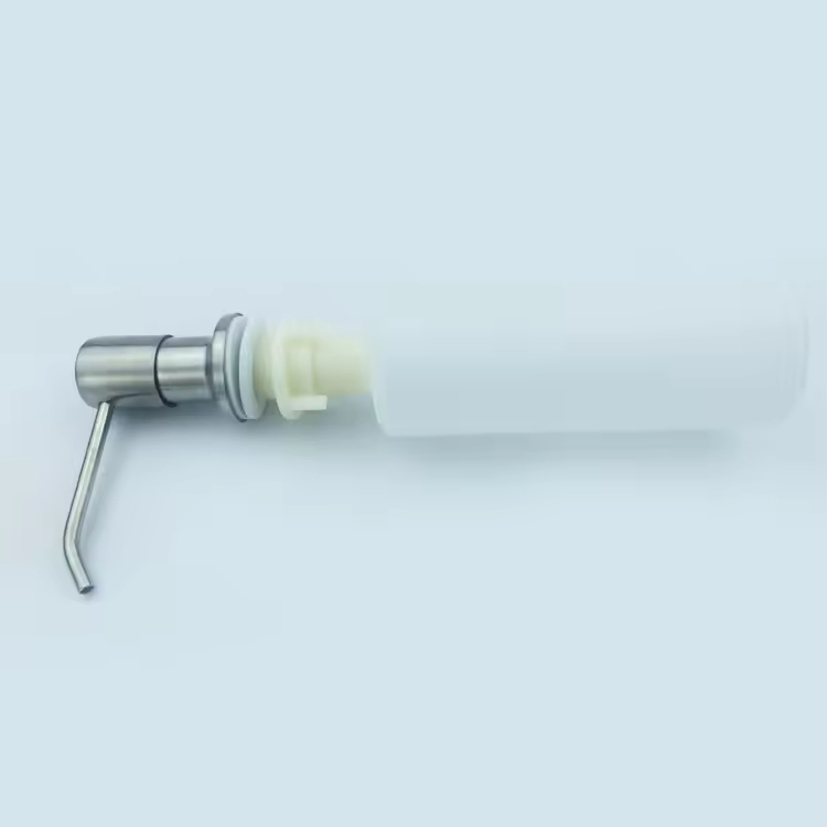 Brushed Stainless Steel Built in Pump Kitchen Sink Dish Hand Soap Dispenser Countertop for Kitchen