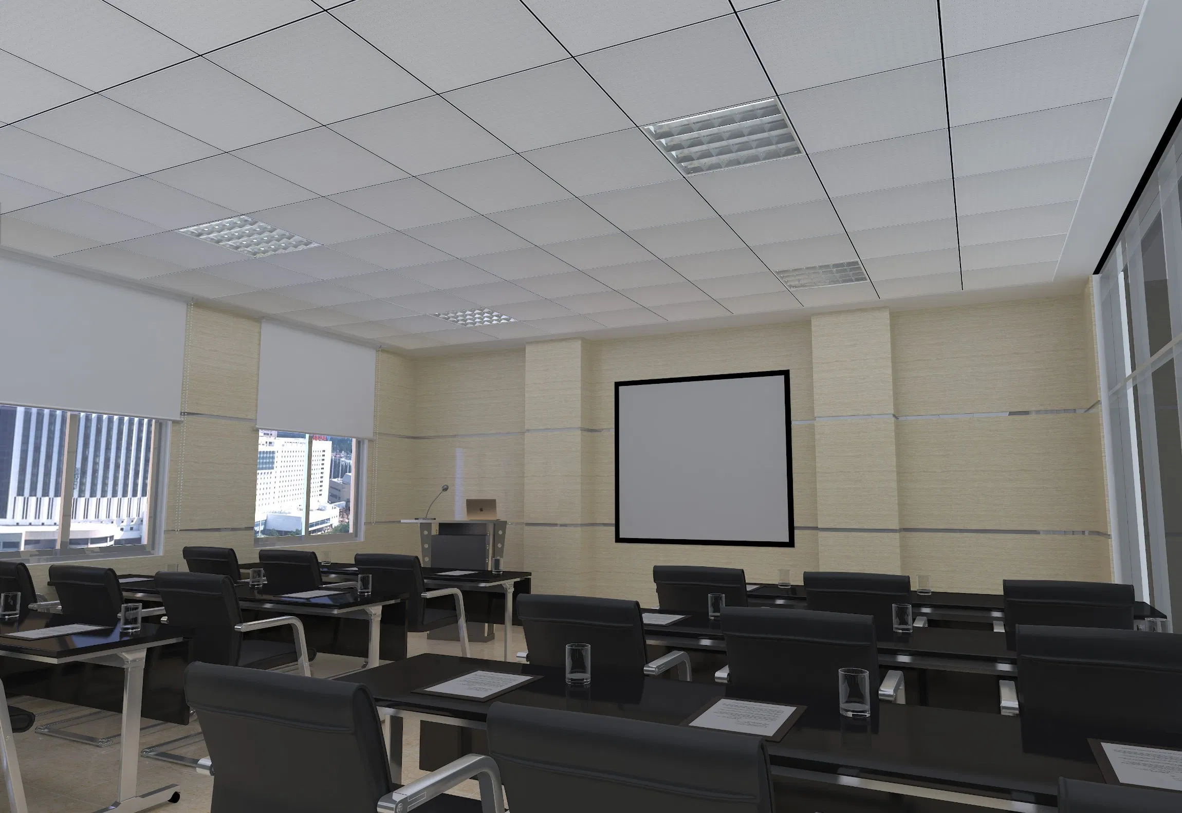 Favored 603× 603mm Gypsum Ceiling Boards for Hotel