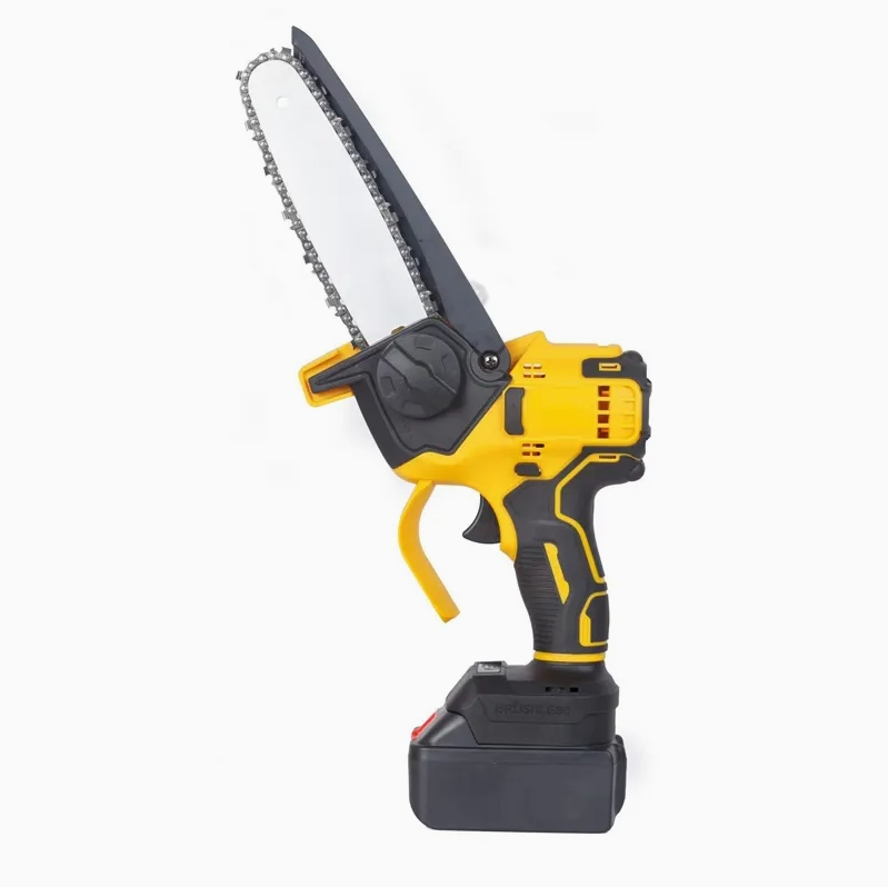 Cisivis 6 Inch Mini Electric Cordless Chainsaw Brushless Motor Handchainsaw