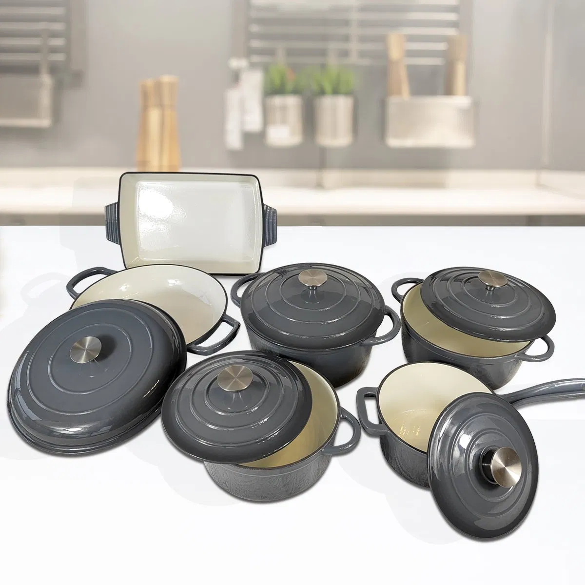 Factory Wholesale Cast Iron Cookware Set